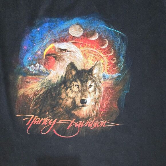 Vintage 90s Harley Davidson Shirt. Measurements pictured, tagged XL. - Picture 2 of 7